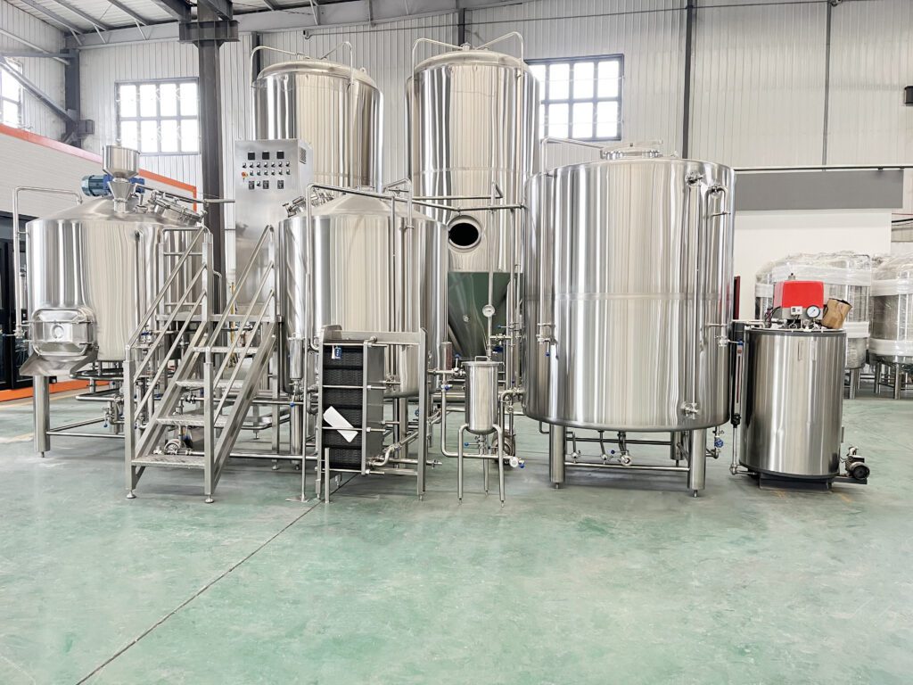 Turnkey Brewery Equipment with CE Certification 1000L 2vessel brewery equipment
