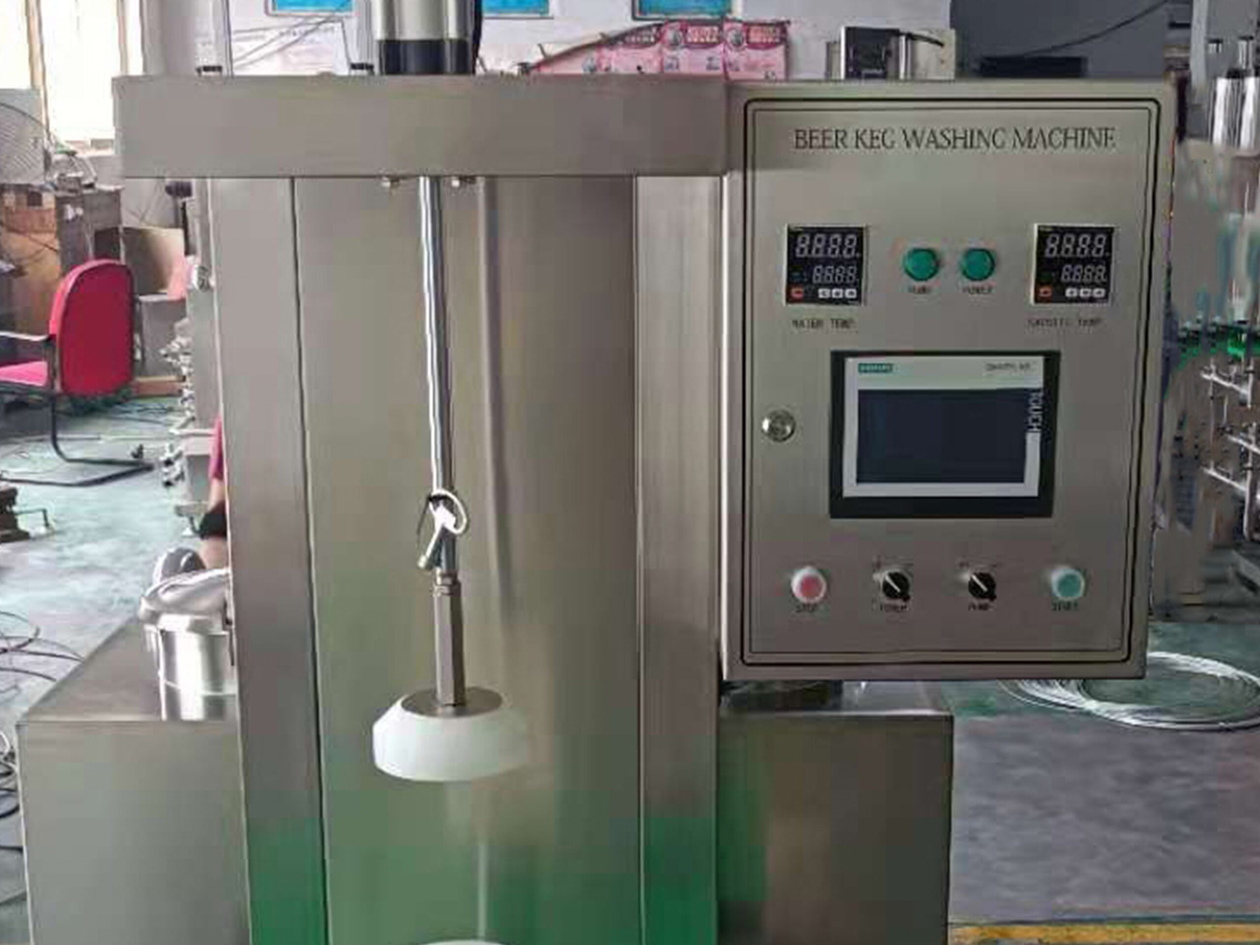 1 2 scaled Beer Keg Cleaning Machine