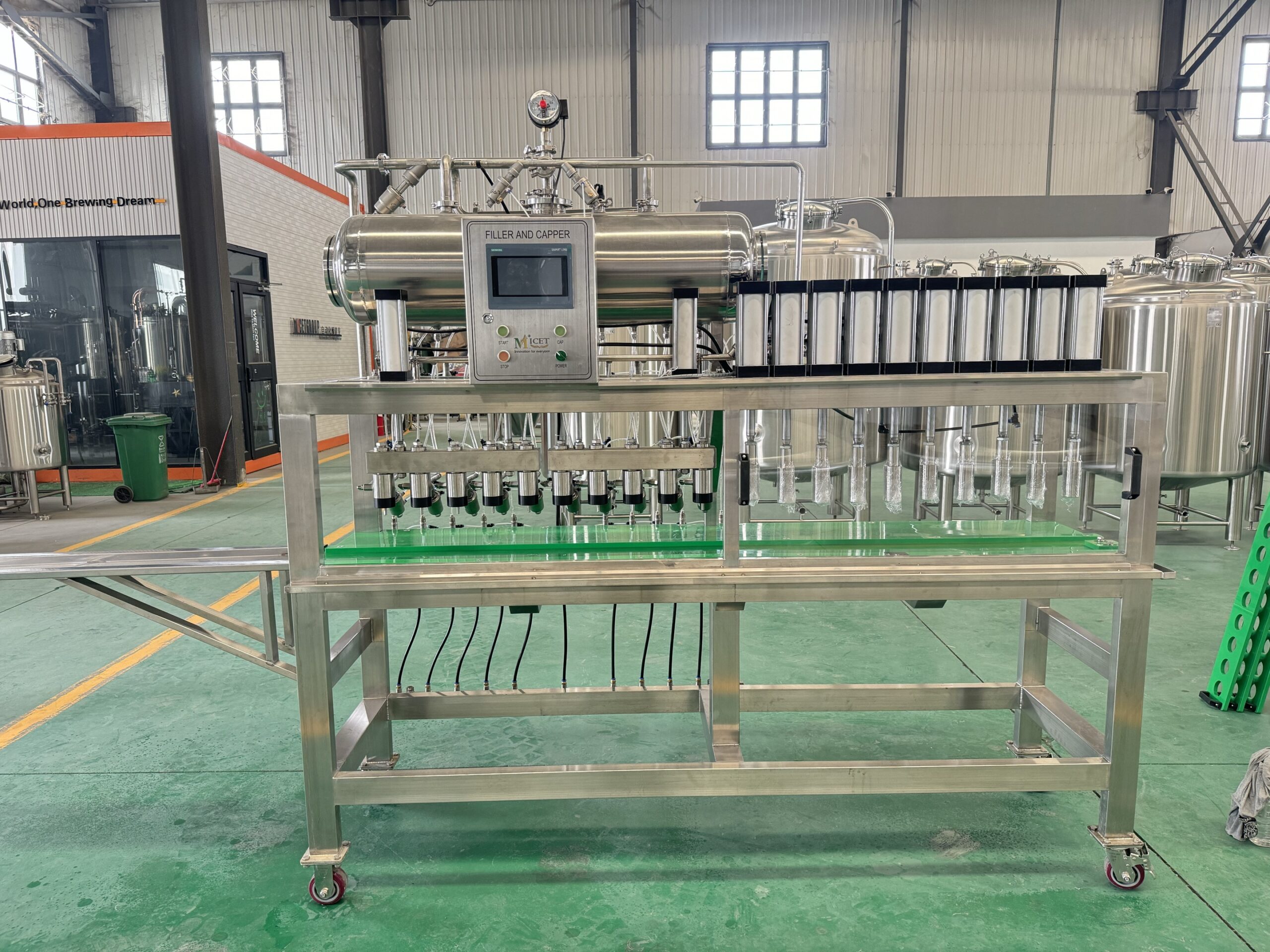 Semi-Automatic 4/6/8/10 Head Bottle Filling & Capping Machine 1