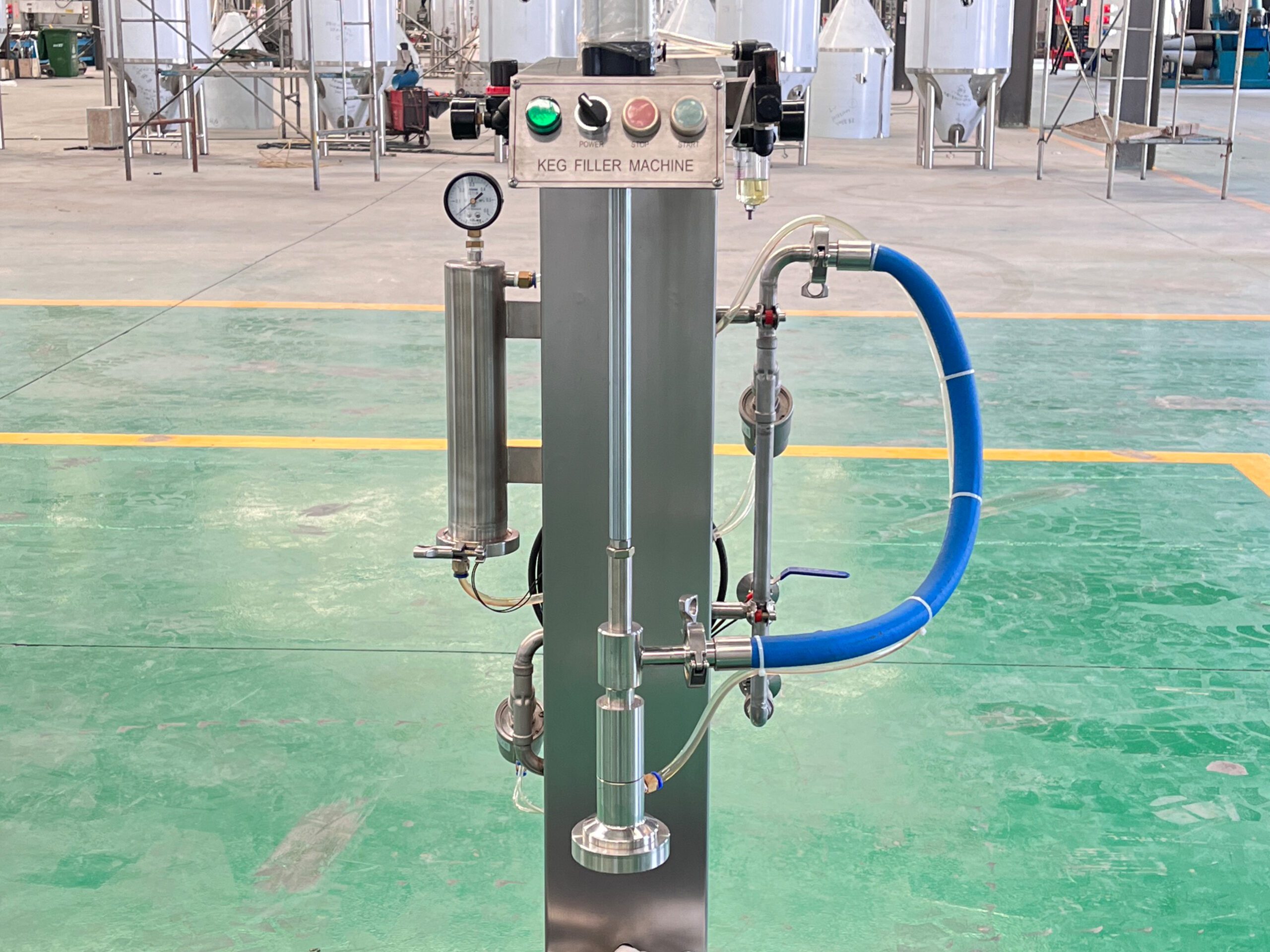 6 2 scaled Beer Keg Filling Machine