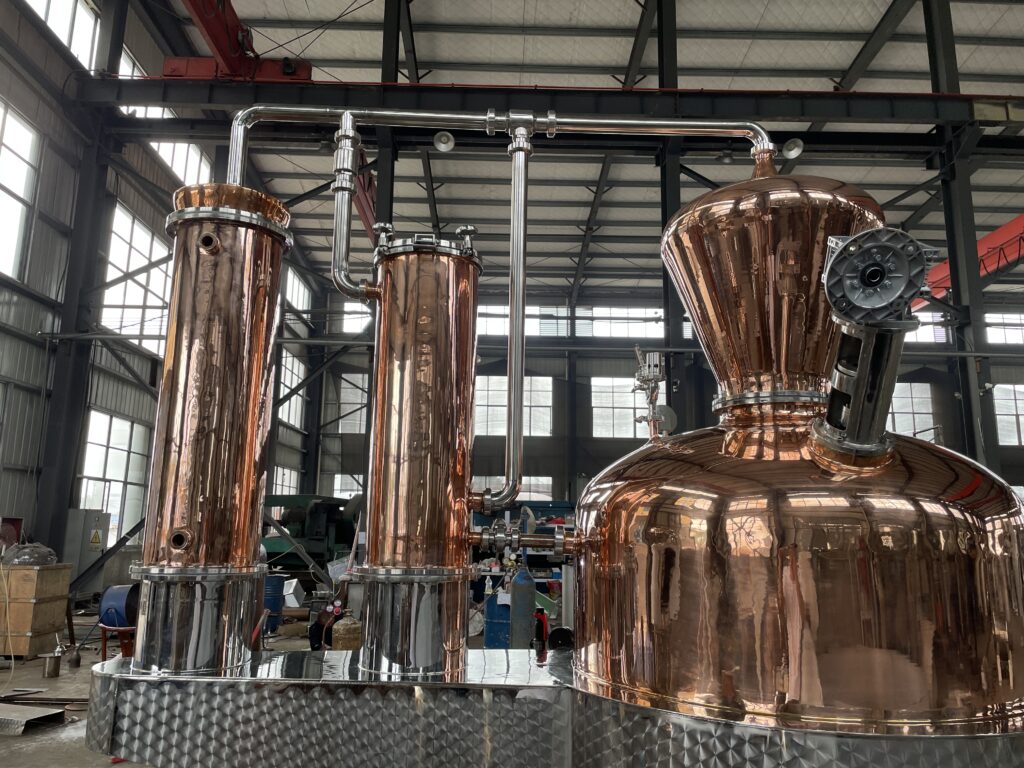 2000L distillery equipment with tanks and stills