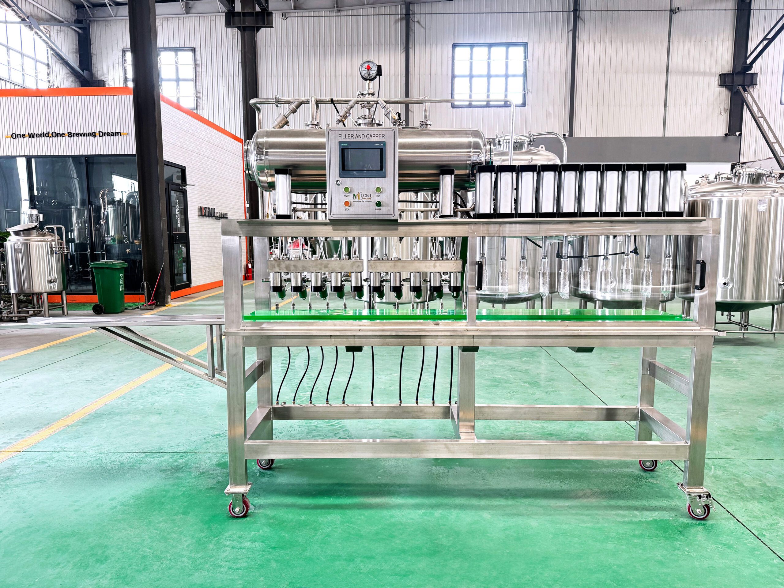10-head bottle filling machine